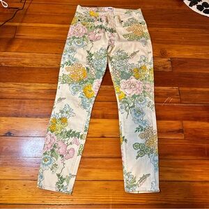 PAIGE Verdugo Ankle Floral Jeans size 27